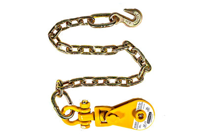 SafeAll Snatch Block with Chain & Grab Hook