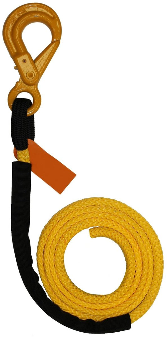 7/16â€ SYNTHETIC WINCH LINE W/SELF LOCKING HOOK - starequipmentsales