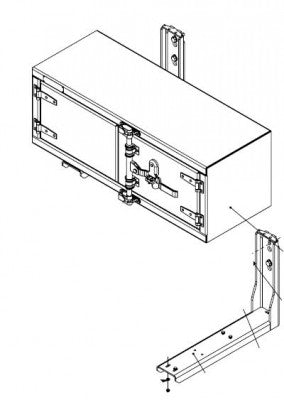 ALUMINUM 18"X18"X 48"TOOL BOX WITH 2 DOORS COMPRESSION LOCK - starequipmentsales
