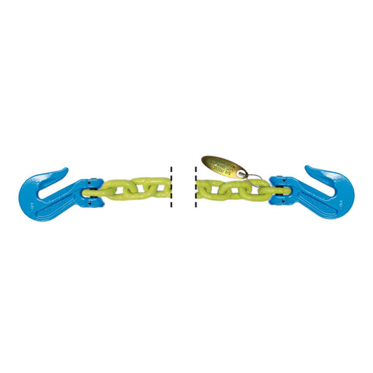 B/A Products Co. 1/2" Grade 100 Non-Cradle Grab Hook Hi-Viz Chain - starequipmentsales