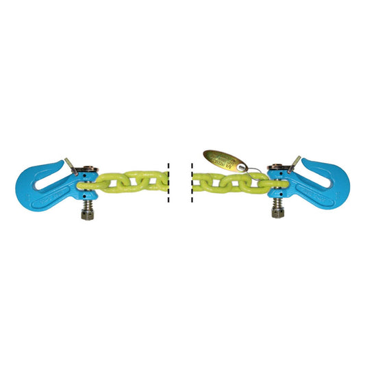 B/A Products Co. 1/2" Grade 100 Twist Lock™ Non-Cradle Grab Hook Hi-Viz Chain - starequipmentsales