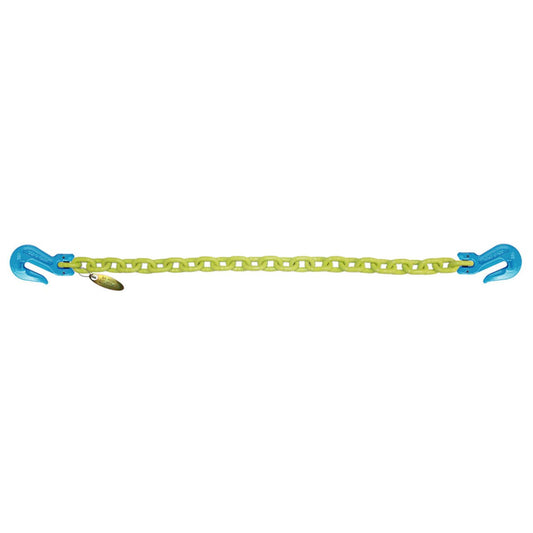 B/A Products Co. 1/2" x 10' Grade 100 Cradle Grab Hook Hi-Viz Chain - H10-1210SGG - starequipmentsales