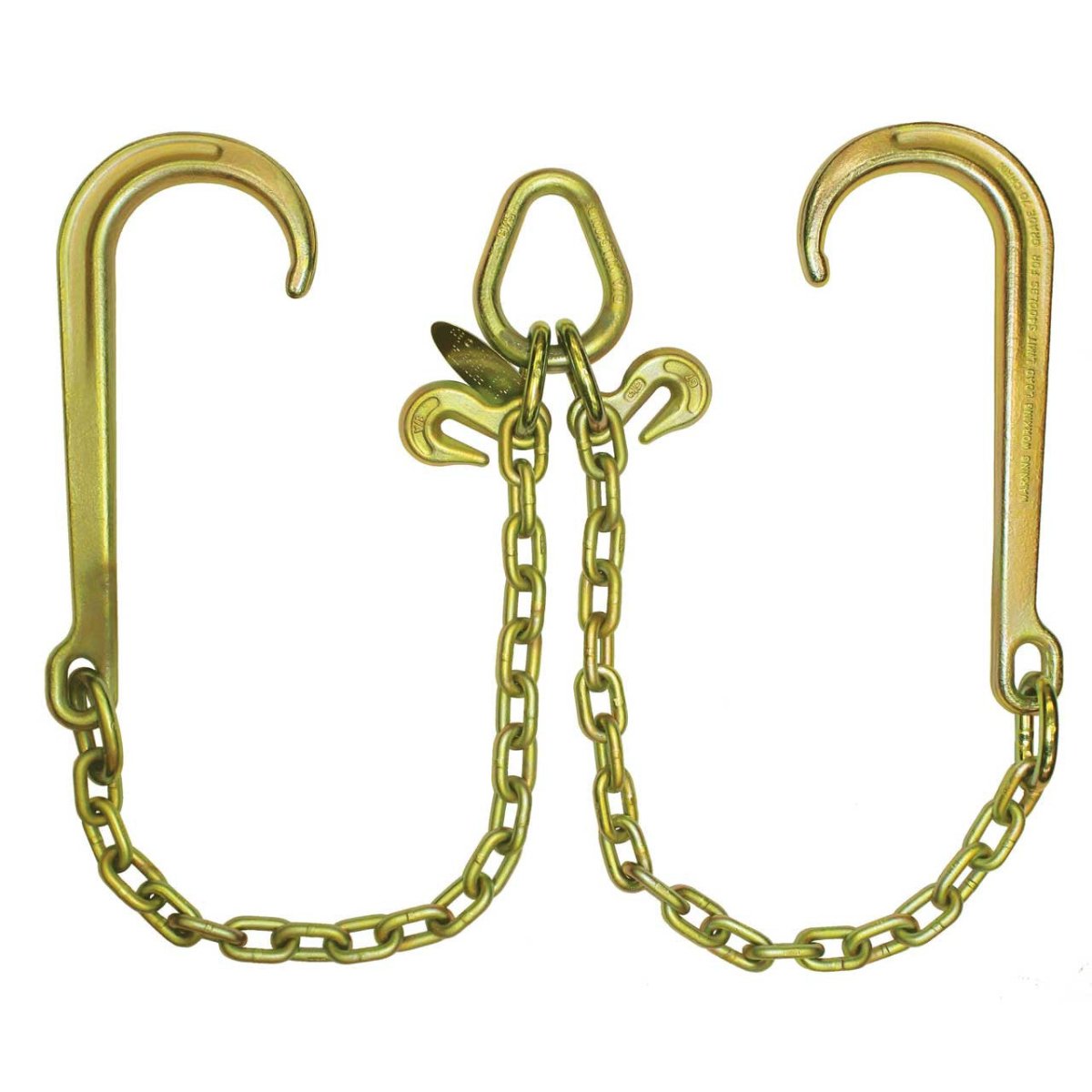 B/A Products Co. 5/16" x 2' Grade 70 15" Classic Style J Hook V-Chain - Z11-8 - starequipmentsales