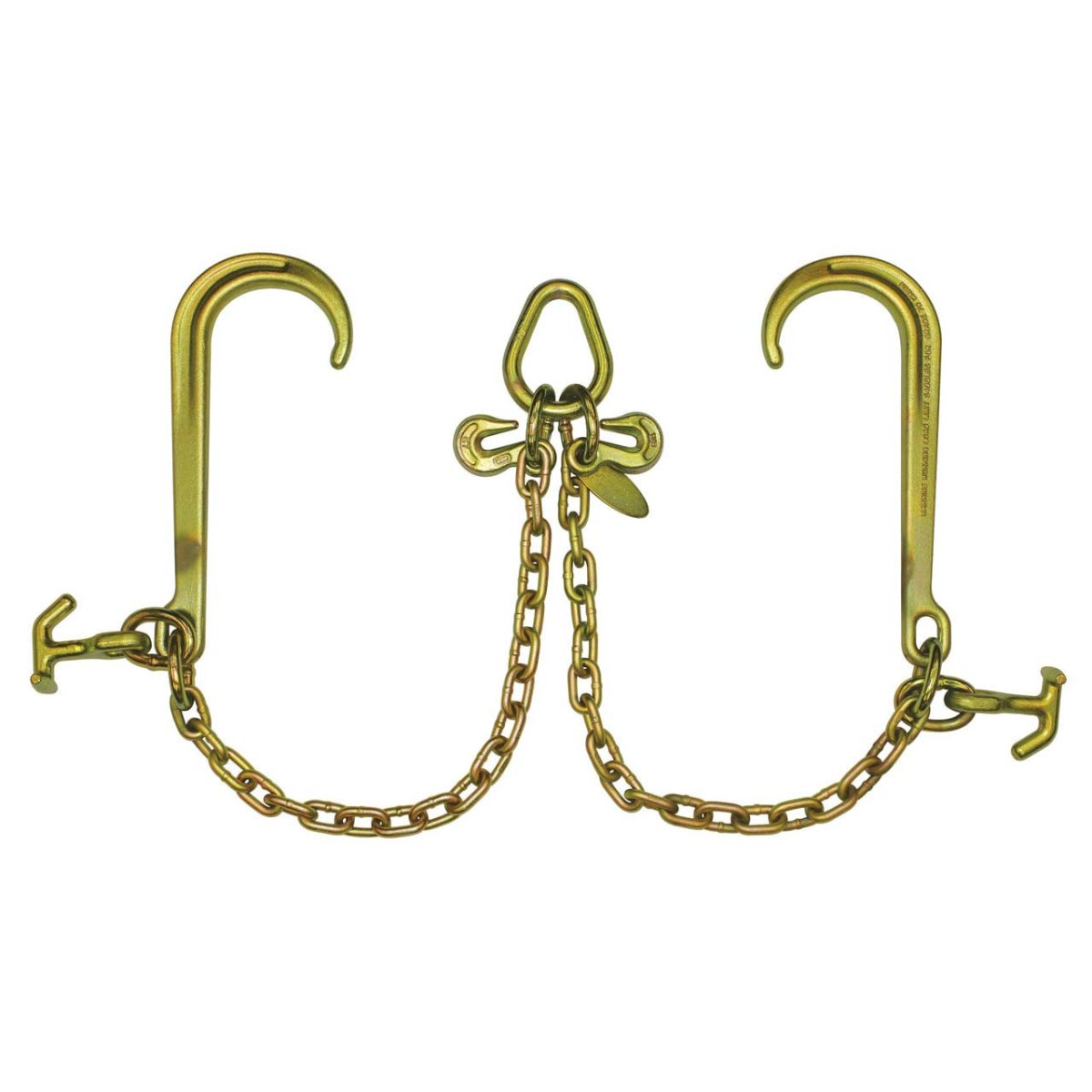 B/A Products Co. 5/16" x 2' Grade 70 Hammerhead T-J Combo & 15" Classic Style J Hook V-Chain - Z11-8H - starequipmentsales