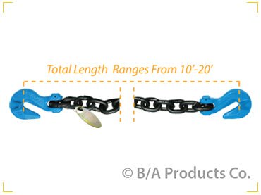 Chain with Cradle Grab Hooks on Each End - starequipmentsales