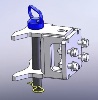 PINTLE HOOK ADAPTEUR (CAR CARRIER)10&20,000LBS (T-BAR 3X3) - starequipmentsales