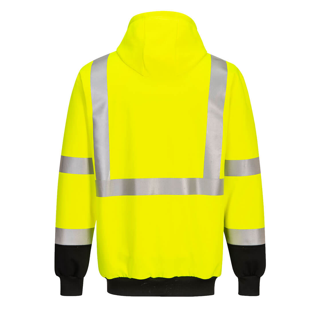 UB324 - Two-Tone Hooded Sweatshirt Yellow/Black - starequipmentsales