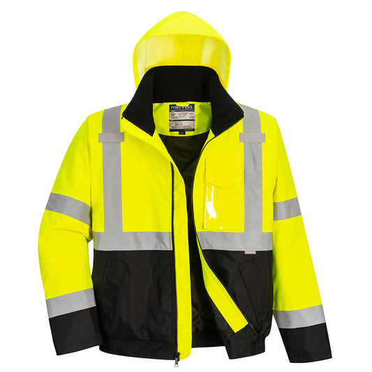 US363 - Hi-Vis Two Tone Bomber Jacket - starequipmentsales